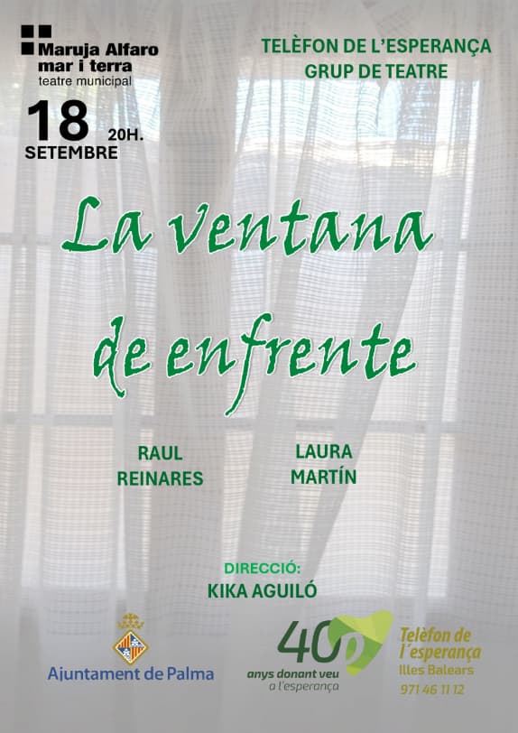 Associació Internacional Telèfon de l’Esperança presenta La ventana de enfrente
