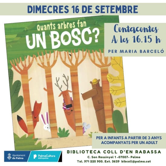 Quants arbres fan un bosc?, amb Maria Barceló