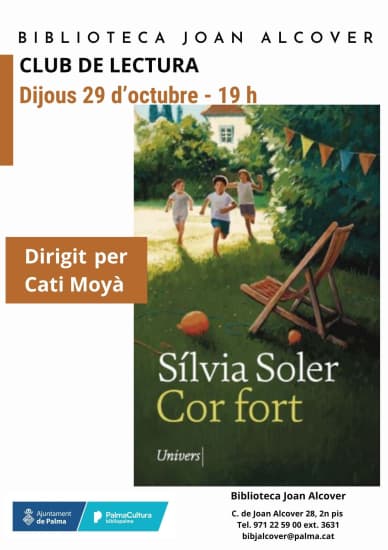 Club de Lectura sobre Cor fort, de Sílvia Soler, coordinat per Cati Moyà