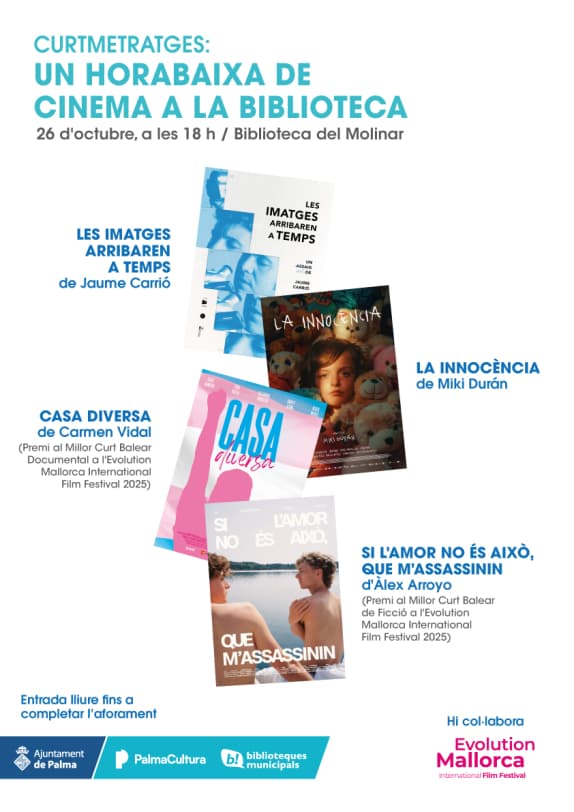 Curtmetratges: un horabaixa de cinema a la biblioteca