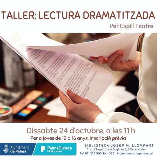 Lectura dramatitzada, amb Espill Teatre