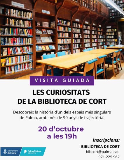 “Les curiositats de la biblioteca de Cort”, a càrrec del personal bibliotecari