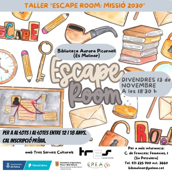 “Escape Room Missió 2030”, amb Tres Serveis Culturals
