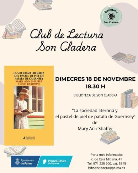 La sociedad literaria y el pastel de piel de patata de Guernsey, de Mary Ann Shaffer, a càrrec del personal bibliotecari