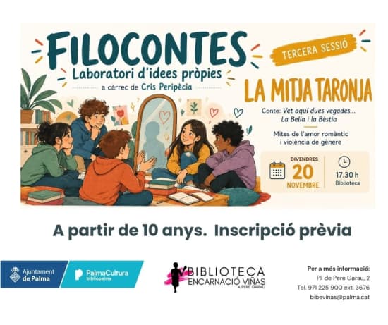 Filocontes. Laboratori d’idees pròpies: La mitja taronja, amb Cris Peripècia